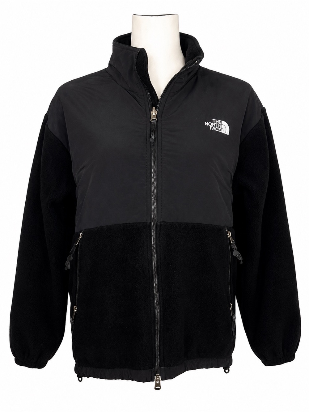 The North Face Black Denali Fleece Jacket Youth XL Fits Women’s XS Full Zip - Picture 1 of 2